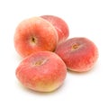 Donut peaches isolated on white Royalty Free Stock Photo