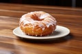 a donut with a perfect smoke ring demonstrating the baking process