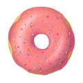 Donut pink glaze