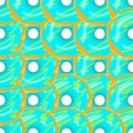 Donut Seamless Background Texture Pattern