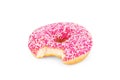 Donut with sprinkles isolated on white background Royalty Free Stock Photo