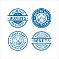 Donut stamps design premium collection