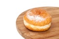 Donut stuffed with vanilla cream Royalty Free Stock Photo