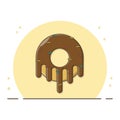 Donut Sweet Chocolate Vector Design