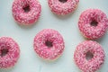 Donut. Sweet icing sugar food. Dessert colorful snack. Glazed sprinkles. Treat from delicious pastry breakfast. Bakery cake. Dough Royalty Free Stock Photo