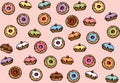 Donut. Vector drawing