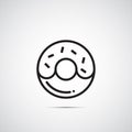 Donut vector icon