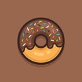 Donut vector illustration.