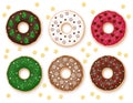 Donuts Christmas Collection Royalty Free Stock Photo