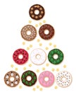 Donuts Christmas Tree Set