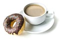 Donuts and coffee cup