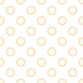 Donuts with colored glaze on pattern background. Donut pattern on white background. Royalty Free Stock Photo