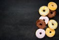 Donuts on Copy Space Area Royalty Free Stock Photo