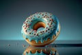 Donuts are delicious bakery desserts colorful, appetizing decorations,