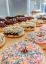 Donuts on display