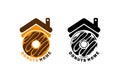 Donuts home logo template design