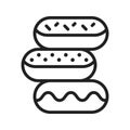 Donuts icon vector image.