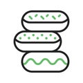 Donuts icon vector image.