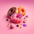 Donuts And Pastries 3. Digital Art Print, Wall Art, Home Decor, Poster