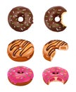 Donuts Realistic Set Royalty Free Stock Photo