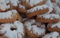 Donuts of Santa Clara, typical in the San Isidro festivities in Madrid Royalty Free Stock Photo