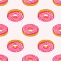 Donuts seamless pattern Royalty Free Stock Photo