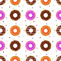 Donuts seamless pattern