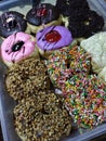 Donuts with a variety of flavors ..The combination of taste and color is very delicious ..