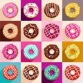Donuts, vector clip art.