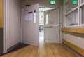 Doo at corridor in a modern hospital.