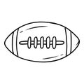 Doodle american football ball
