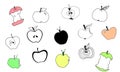 Doodle apples