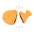 Doodle asian food taiyaki broken