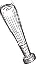 Doodle Baseball Bat Vector Royalty Free Stock Photo