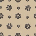 Doodle black prints light brown background