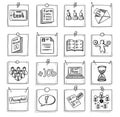 Doodle Business Career Development Elements Set