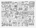 Doodle business element Royalty Free Stock Photo