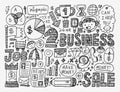 Doodle business element Royalty Free Stock Photo