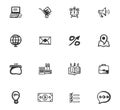 Doodle Business icons set