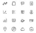 Doodle Business icons set Royalty Free Stock Photo