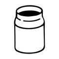Doodle can. Hand drawn water-can, kitchen utensil icon and cooking tool. Vector illustration Royalty Free Stock Photo