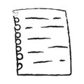 Doodle checklist. Blank bullet journal sheets. To do list, memo pages. Paper empty sheet in doodle style. Sketch