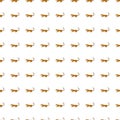 Doodle cheetah seamless pattern. Hand drawn cute leopard endless wallpaper. Wild animals background Royalty Free Stock Photo