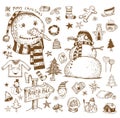 Doodle Christmas element. vector illustration