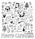 Doodle Christmas element. vector illustration