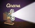 Doodle cinema projector Royalty Free Stock Photo