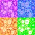 Doodle Circle Texture Seamless Pattern Background Royalty Free Stock Photo