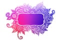Doodle colored frame Royalty Free Stock Photo