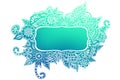 Doodle colored frame Royalty Free Stock Photo