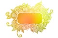 Doodle colored frame Royalty Free Stock Photo